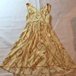 SAMANTHA PLEET SILK PRINT FLARE MIDI NWT DRESS